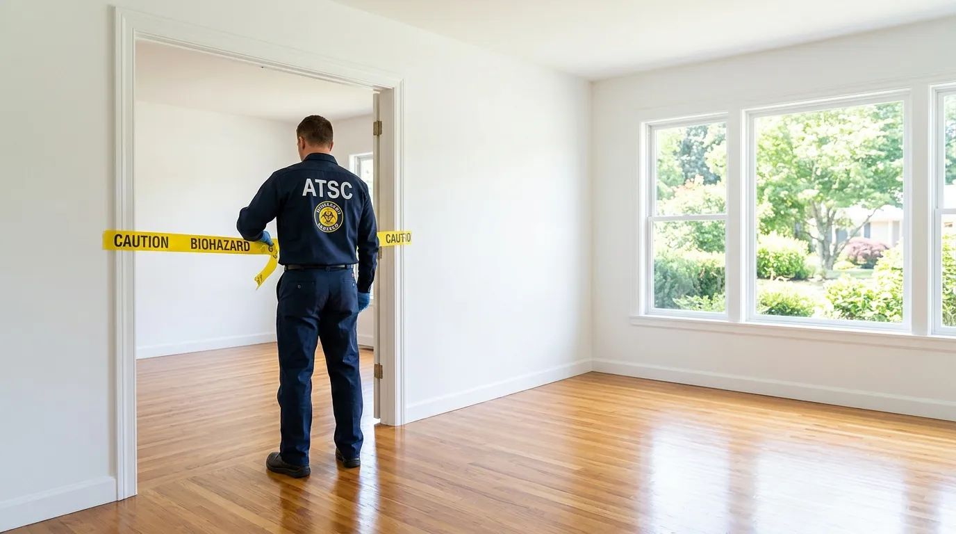 Certified biohazard cleanup crew performing Crime Scene Cleanup in Plant City